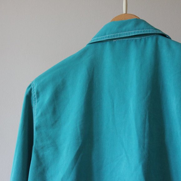 NWT Vintage Saint-Germain Paris Blue Button Up Shirt - Picture 9 of 11